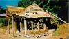 Timber frame and cob garden house