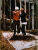 Foot mixing mud dance